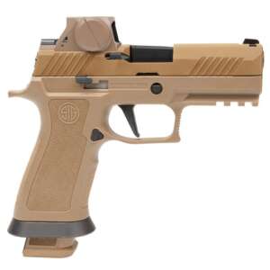 SIG SAUER P320 M18X FLAT DARK EARTH 9MM 3.9" BARREL 21-ROUNDS W/ ROMEOM17 RED DOT