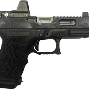 THE GUN CO LVL-1 CUSTOM GLOCK 19 URBAN BLACK / GREY CAMO 9MM 4.02-INCH 17RDS - WITH LEUPOLD DELTA POINT PRO