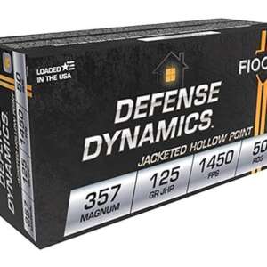 FIOCCHI SHOOTING DYNAMICS BRASS .357 MAG 125-GRAIN 50-ROUNDS JHP