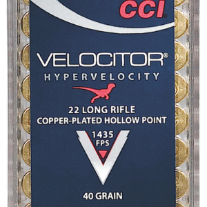 CCI AMMUNITION VELOCITOR BRASS .22 LR 40-GRAIN 50-ROUNDS CPHP