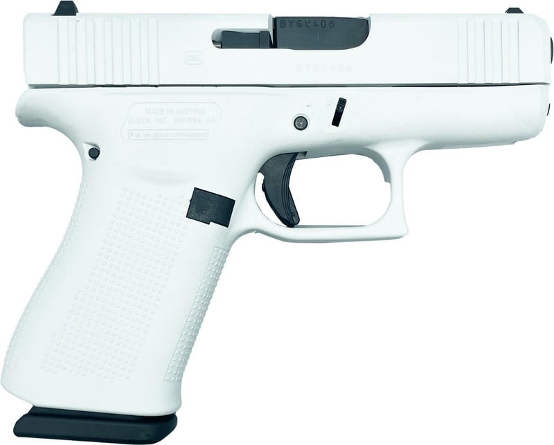 GLOCK 43X WHITEOUT 9MM 3.4" BARREL 10-ROUNDS GRABAGUN EXCLUSIVE