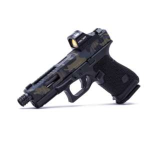 THE GUN CO LVL-1 CUSTOM GLOCK 19 - URBAN CAMO 9MM 4.02-INCH 15RDS - WITH HOLOSUN REFLEX RED DOT & MICRO RONI