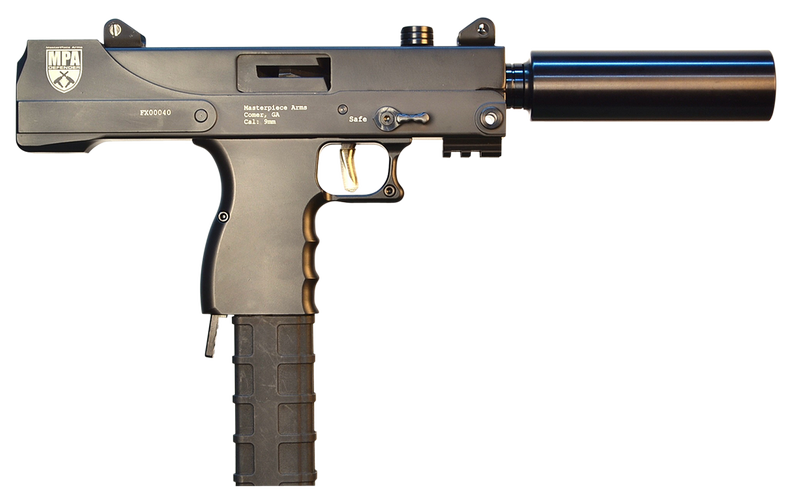 MASTERPIECE ARMS DEFENDER 9MM 5.5" BARREL 30-ROUNDS TOP COCKING