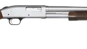 MOSSBERG 590 PERSUADER CHROME / WALNUT 12 GA 20" BARREL 8-ROUNDS