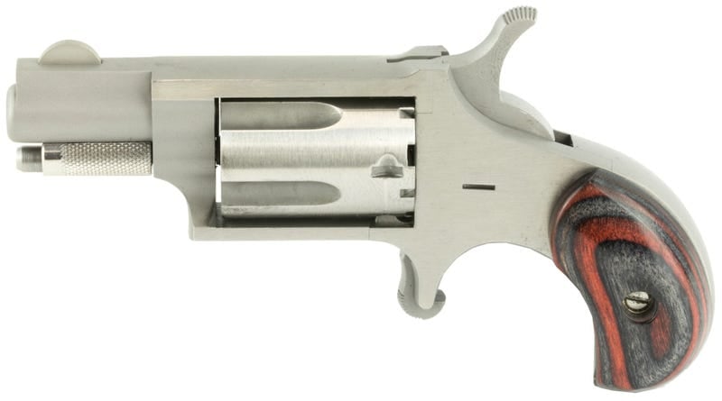 NAA MINI REVOLVER STAINLESS .22 LR 1.125" BARREL 5-ROUNDS OVAL ENCLOSED BELT BUCKLE - Image 2