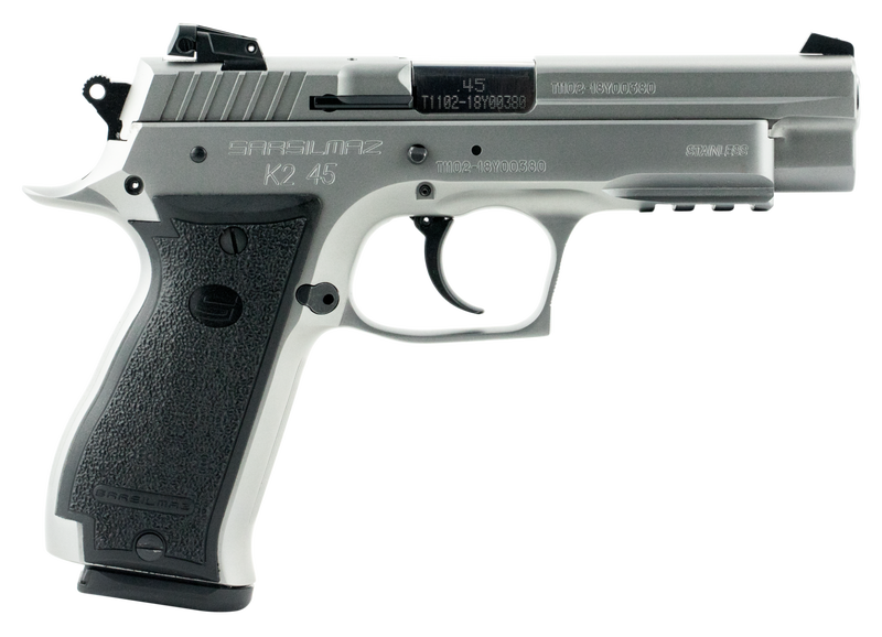 SAR USA K2 STAINLESS .45 ACP 4.7" BARREL 14-ROUNDS PICATINNY RAIL
