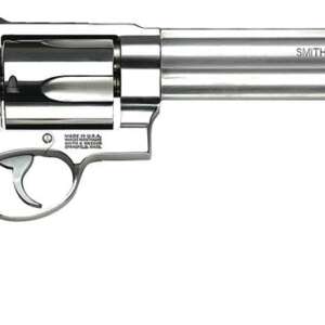 SMITH AND WESSON MODEL 500 STAINLESS .500 SW MAGNUM 8.375" BARREL 5-ROUNDS FIBER OPTIC SIGHTS