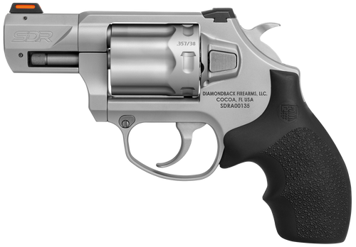 Diamondback SDR 357 Magnum/38 Special, 2" Barrel, Stainless Steel, Black Hogue Rubber Grip, 6rd