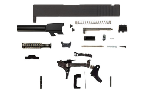 Glock® 43 Compatible Pistol Build Kit w/ Black Slide