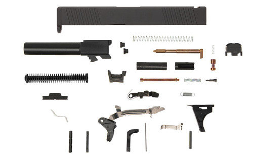 Glock® 19 Compatible Pistol Build Kit w/ Front & Rear Serrated Slide