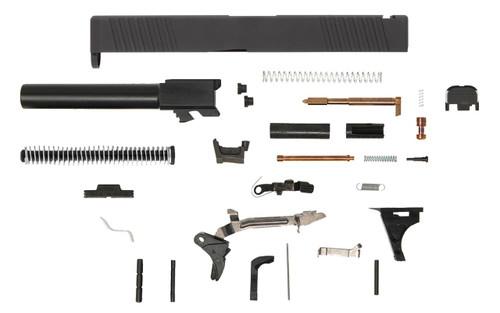 Glock® 17 Compatible Pistol Build Kit w/ Front & Rear Serrated Slide