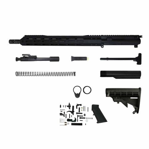 5.56 AR 15 Rifle Kit - 16" Parkerized Barrel, 1:8 Twist Rate with 15" M-Lok Handguard