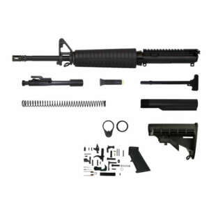 5.56 AR 15 Rifle Kit - 16" Phosphate Barrel (Classic A2 Handguard), 1:7 Twist Rate