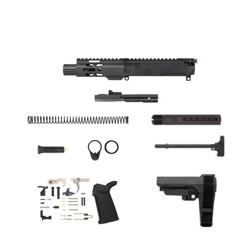 AR9 Pistol Kit - 4" Nitride Barrel, 1:10 Twist Rate with 5" M-Lok Handguard