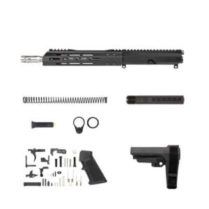 .223 Wylde AR 15 Pistol Kit - 10.5" Stainless Steel M4 Barrel, 1:7 Twist Rate with 9.5" M-Lok Handguard