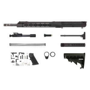 6.5 Creedmoor Rifle Kit - 18" Black Nitride Straight Fluted Heavy Barrel, 1:8 Twist Rate, 15” MLOK Split Rail Handguard with BCG and Charging Handle