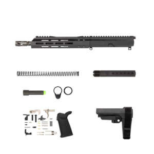 AR9 Pistol Kit - 10.5" Parkerized M4 Barrel, 1:10 Twist Rate with 9.5" MLOK Handguard