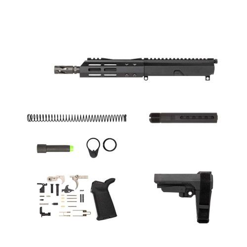 AR9 Pistol Kit - 7.5" Parkerized Heavy Barrel, 1:10 Twist, 6.5" MLOK Handguard