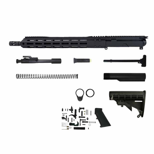 9mm AR 15 Rifle Kit - 16" Parkerized M4 Barrel, 1:10 Twist Rate with 15" M-Lok Handguard