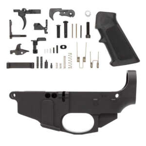 AR9 80% Lower and Mil-Spec AR15 Lower Parts Kit (w/ Hammer and Trigger)