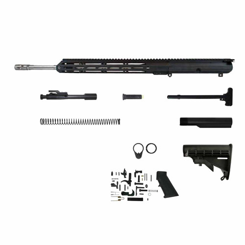 LR-308 Rifle Kit - 20" Stainless Steel, Fluted Mid-Weight Barrel, 1:10 Twist Rate with 15" M-Lok Handguard