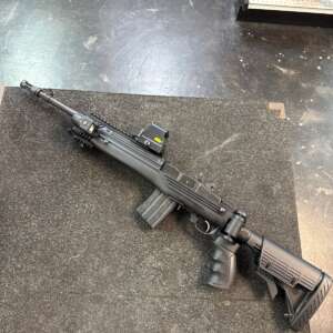 RUGER MINI 14 WITH GREEN/RED DOT AND TATICAL LIGHT Rifles Semi Auto