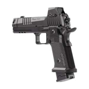 Sig P211 GTO 9mm, 4.4" Barrel, MACH3D Compensator, Optics Ready, Fiber Optic Sights, Flared Magwell, 10rd