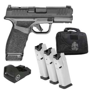 Springfield Armory Hellcat Pro OSP Gear Up Package 9mm Luger 3.7in Black Melonite Pistol - 17+1 Rounds
