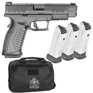 Springfield Armory XD-M Elite Gear Up Package 10mm Auto 4.5in Black Melonite Pistol - 16+1 Rounds