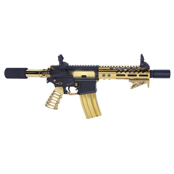 AR-15 Gold Plated Pistol Grip for Enhanced Grip and Style