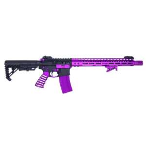 AR-15 Purple Anodized Ultralight Skeletonized Pistol Grip for Enhanced Control and Style