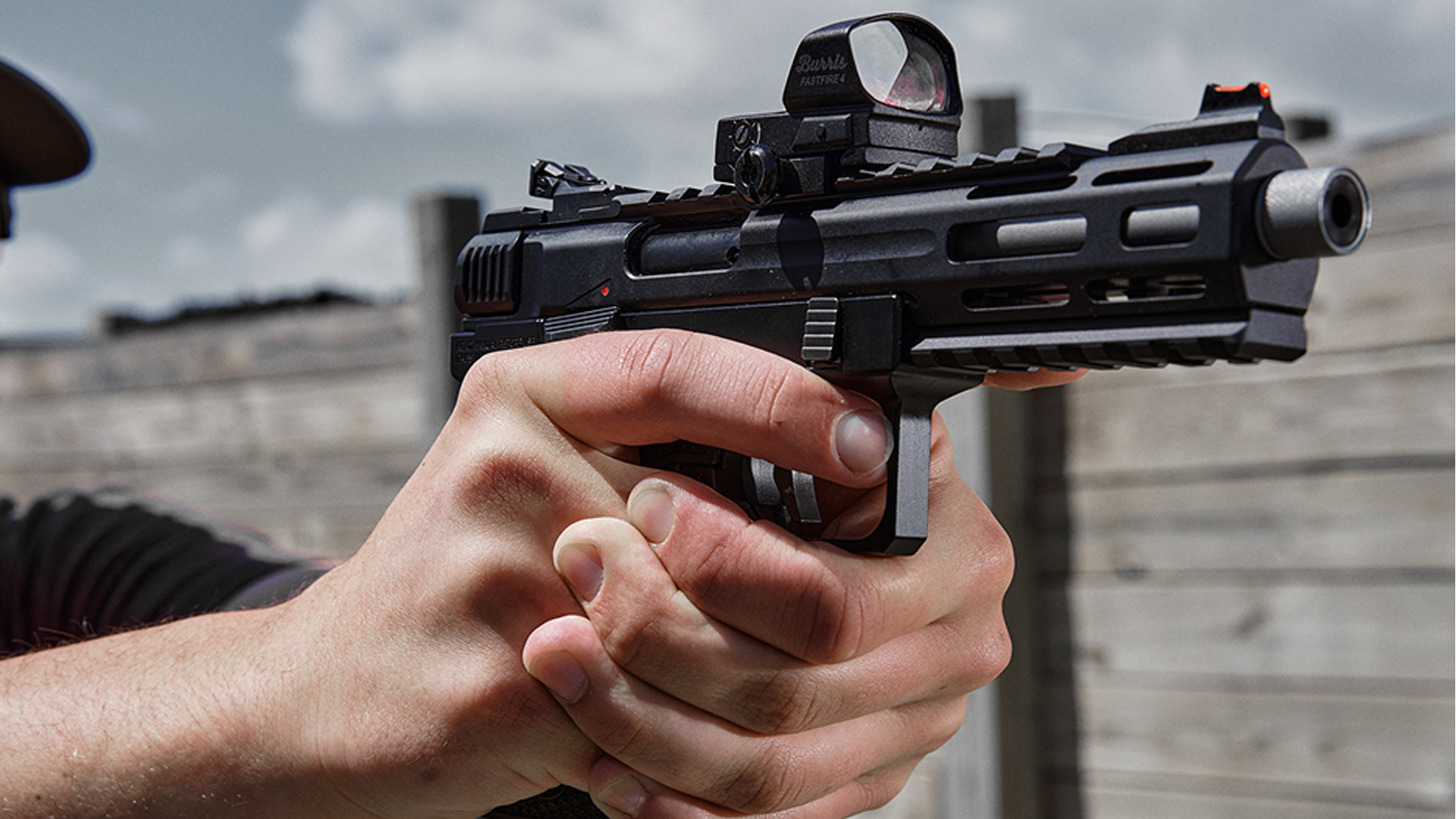 Beretta B22 Jaguar .22 LR Tac Metal pistol with full Picatinny rail and threaded barrel