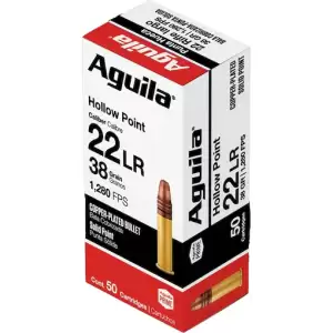 Aguila Super Extra High Velocity 22LR Ammo 38 Grain Plated Hollow Point - Best Price for sale