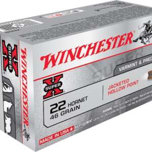 Winchester Super X 22 Hornet Ammo 46 Grain Jacketed Hollow Point 200 rounds for sale