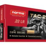 Norma TAC-22 Ammunition 22LR 40 Grain Lead Round Nose for sale