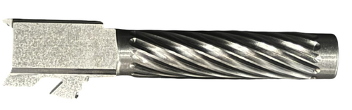 Fits Glock 19 9mm Match Thin Spiral Fluted Barrel Threaded Naked Stainless Steel Fits Glock 19 9mm Match Thin Spiral Fluted Barrel Threaded Naked Stainless Steel - Glock Barrels - California Gun Shop