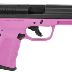 FMK G9C1G2PKSSCM 9C1 G2 9mm Luger 10+1 4″ Black Stainless Steel Barrel, Black Serrated Carbon Steel Slide, Pink Polymer Frame w/Picatinny Rail, Black Backstrap Grip - Machine Gun - California Gun Shop
