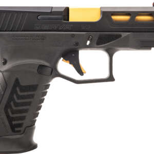 Derya Firearms DY9GUS DY9  9mm Luger 15+1 4.02″ Gold TiN Steel Barrel, Black Nitride Optics Ready/Serrated Alloy Steel Slide, Black Polymer Frame w/Accessory Rail, Black Interchangeable Backstrap Grip - Machine Gun - California Gun Shop