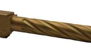 Fits Glock 19 9mm Match Thin Spiral Fluted Barrel in Gold - Glock Barrels - California Gun Shop