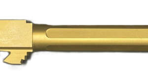 Fits Glock 17 9mm Match Chunky Spiral Fluted Threaded Barrel in Gold - California Gun Shop