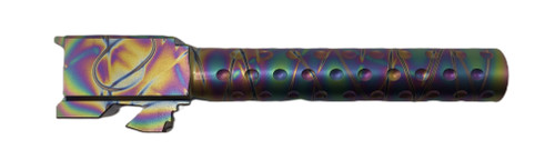 Fits Glock 17 9mm Match Golf Ball Dimpled Threaded Barrel in Python Fits Glock 17 9mm Match Golf Ball Dimpled Threaded Barrel in Python - Glock Barrels - California Gun Shop