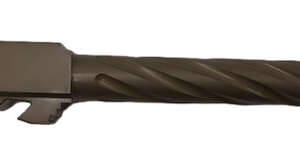 Fits Glock 17 9mm Match Thick Spiral Fluted Barrel Threaded in Dark Earth - Glock Barrels - California Gun Shop