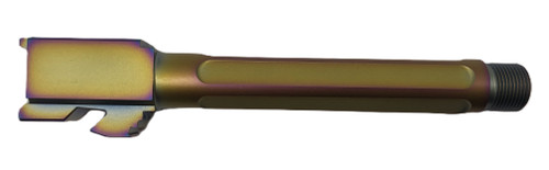 Fits Glock 19 9mm Match 5 Sided Flat Fluted Barrel in Radio Active Fits Glock 19 9mm Match 5 Sided Flat Fluted Barrel in Radio Active - Glock Barrels - California Gun Shop