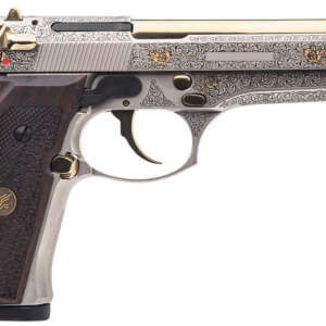 Derya Melik 9mm 4.90″ 15+1 Nickel Engraved - Machine Gun - California Gun Shop