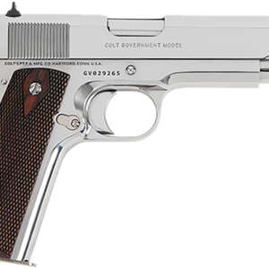 Colt 1911 Government .45 ACP 5″ Bright Stainless - Machine Gun - California Gun Shop