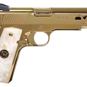 Iver Johnson Golden Eagle 1911 .45 ACP 5in Polished Gold - Machine Gun - California Gun Shop