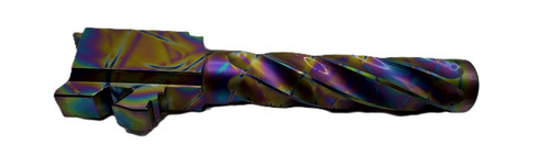 Fits Glock 17 9mm Match Chunky Spiral Fluted Threaded Barrel in Python Fits Glock 17 9mm Match Chunky Spiral Fluted Threaded Barrel in Python - Glock Barrels - California Gun Shop