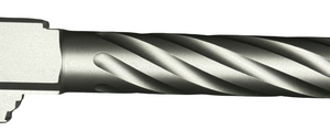 Fits Glock 19 9mm Match Chunky Spiral Fluted Barrel in Flat Gray - Glock Barrels - California Gun Shop