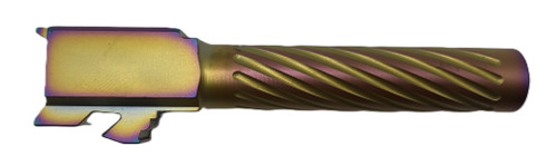Fits Glock 17 9mm Match Golf Ball Dimpled Barrel in Python Fits Glock 17 9mm Match Golf Ball Dimpled Barrel in Python - Glock Barrels - California Gun Shop