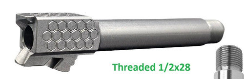Fits Glock 19 9mm Match Honeycomb Barrel Naked Stainless Steel Fits Glock 19 9mm Match Honeycomb Barrel Naked Stainless Steel - Glock Barrels - California Gun Shop